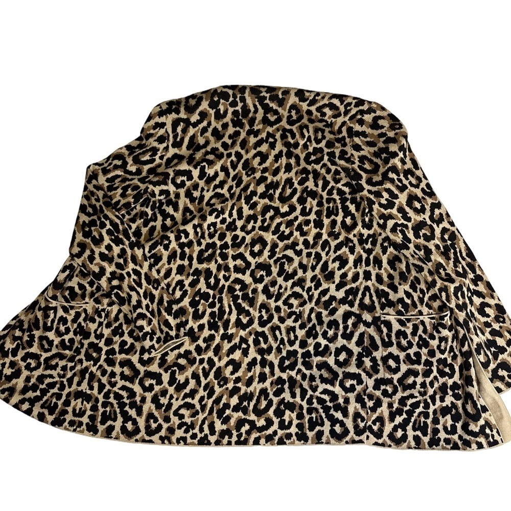 J Crew Leopard Print Cardigan Oversized XS - Picture 2 of 7